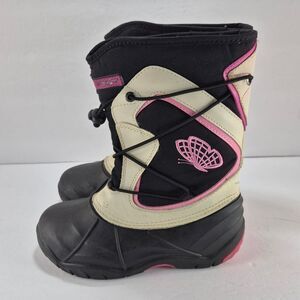 Spyder Insulated Snow Boots with Butterfly Logo, Kids/Youth Size 1 Cozy Retro...